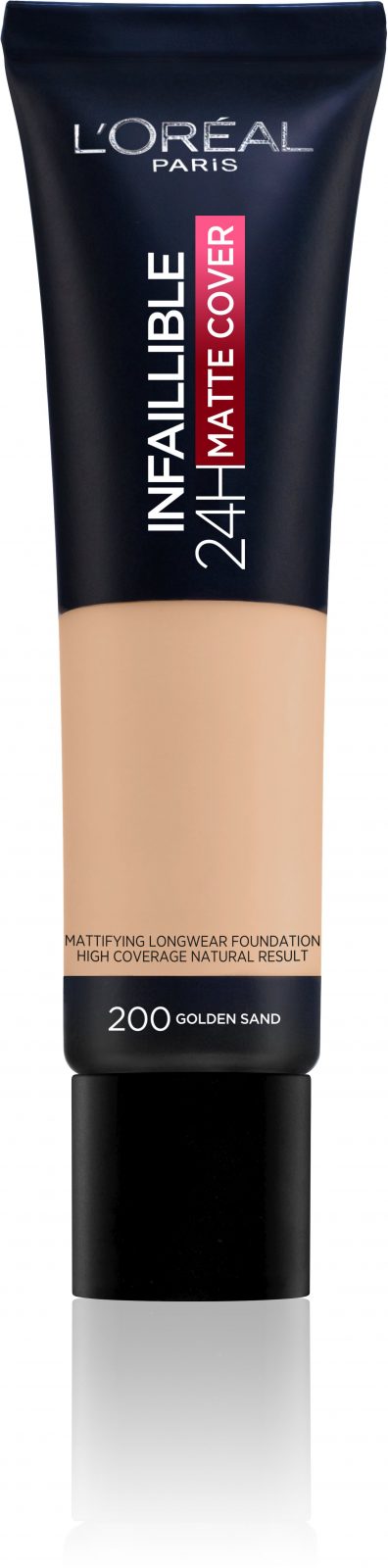 Alapozó L'ORÉAL PARIS Infaillible 24H Matte Cover 200 Golden Sand 35 ml