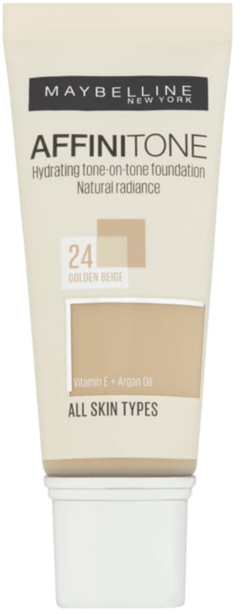 Alapozó MAYBELLINE NEW YORK Affinitone 24 Golden Beige 30 ml