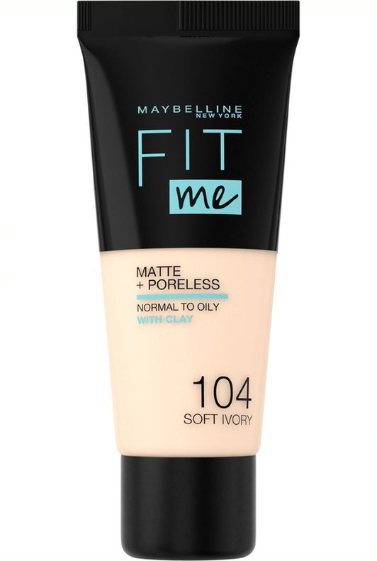 Alapozó MAYBELLINE NEW YORK Fit Me! Matte & Poreless Foundation 104 Soft Ivory 30 ml