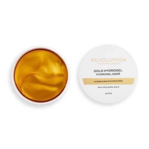 Arcpakolás REVOLUTION SKINCARE Gold Eye Hydrogel Hydrating Eye Patches with Colloidal Gold 60 db