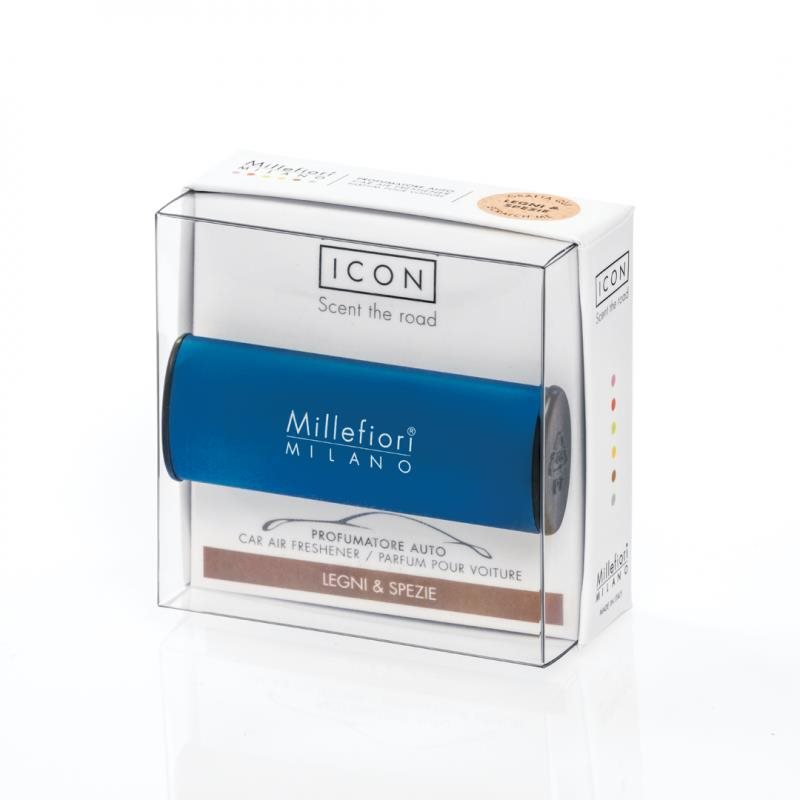 Autóillatosító MILLEFIORI MILANO Blue - Legni And Spezie Icon