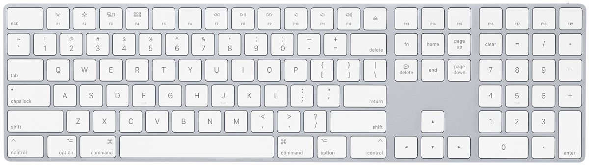 Billentyűzet Apple Magic Keyboard numerikus billentyűzettel - US