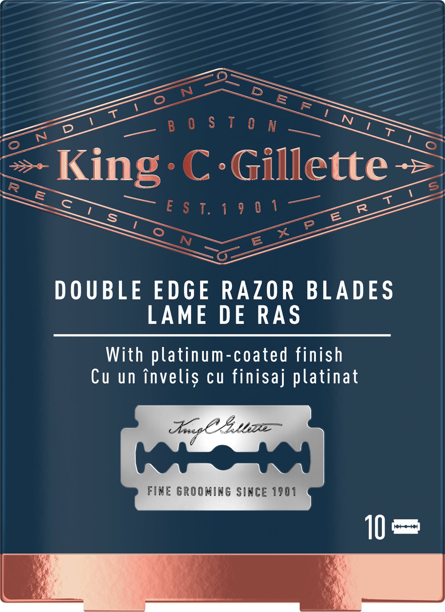 Borotvapengék KING C. GILLETTE Double Edge 10 darab