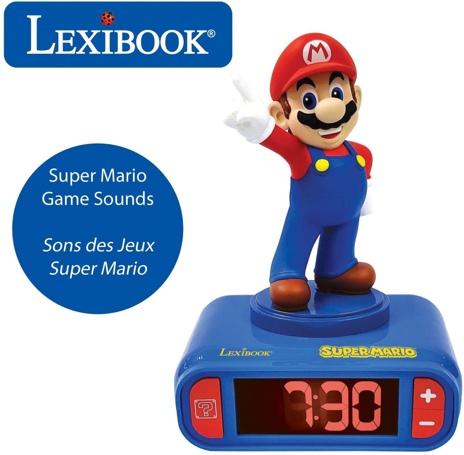 Ébresztőóra Lexibook Super Mario ébresztőóra hanghatásokkal