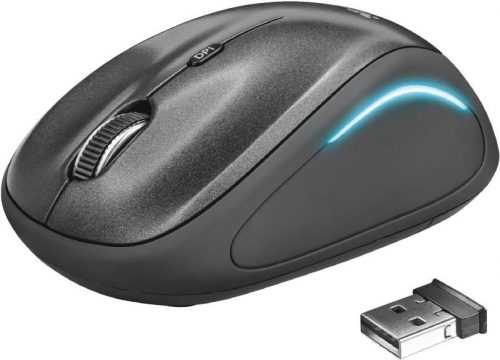 Egér Trust Yvi FX Wireless Mouse - black