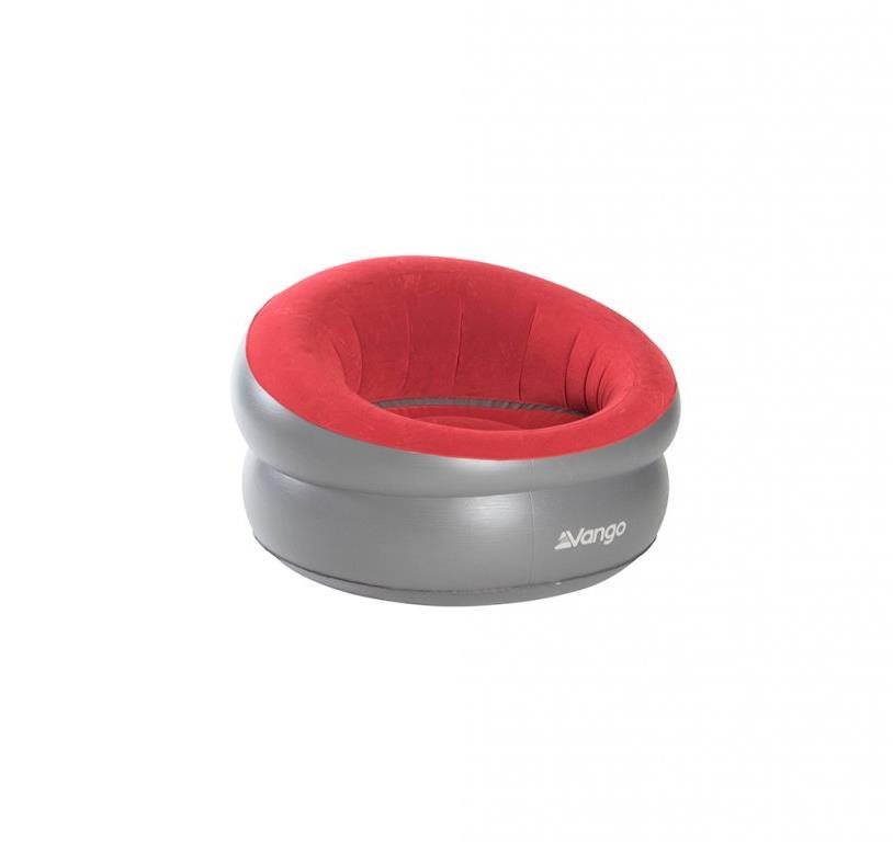 Felfújható szék Vango Inflatable Donut Flocked Chair DLX Carmine Red