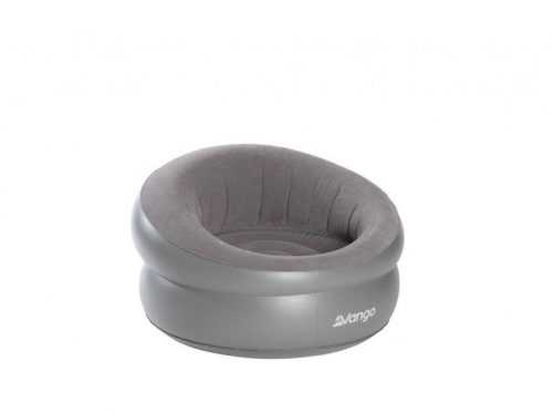 Felfújható szék Vango Inflatable Donut Flocked Chair DLX Nocturne Grey