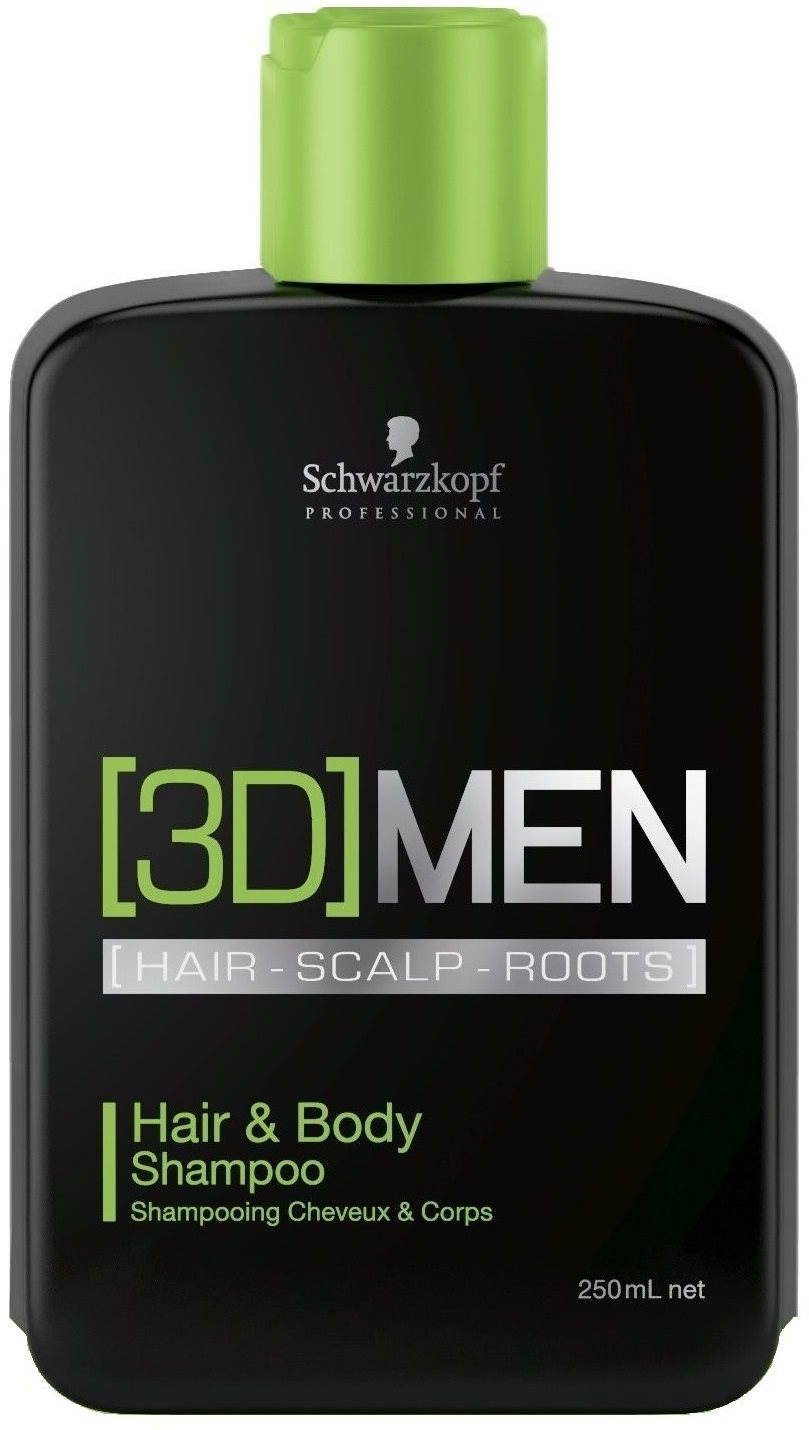 Férfi sampon SCHWARZKOPF Professional [3D] Men sampon és tusfürdő 250 ml