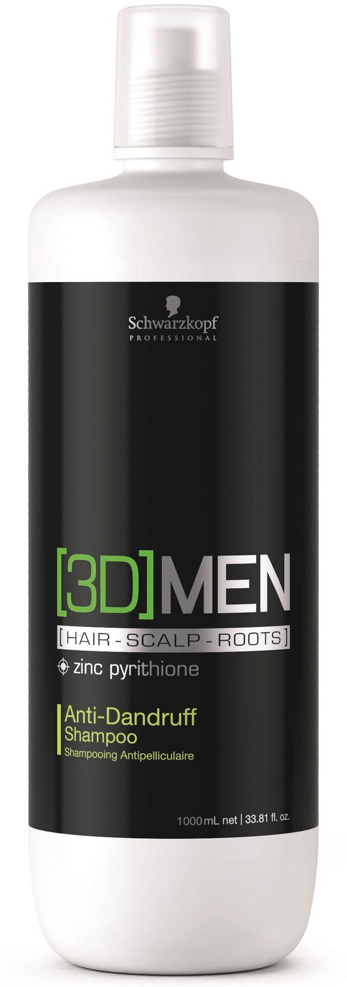 Férfi sampon Schwarzkopf Professional [3D] Men korpásodás elleni férfi sampon 1000 ml