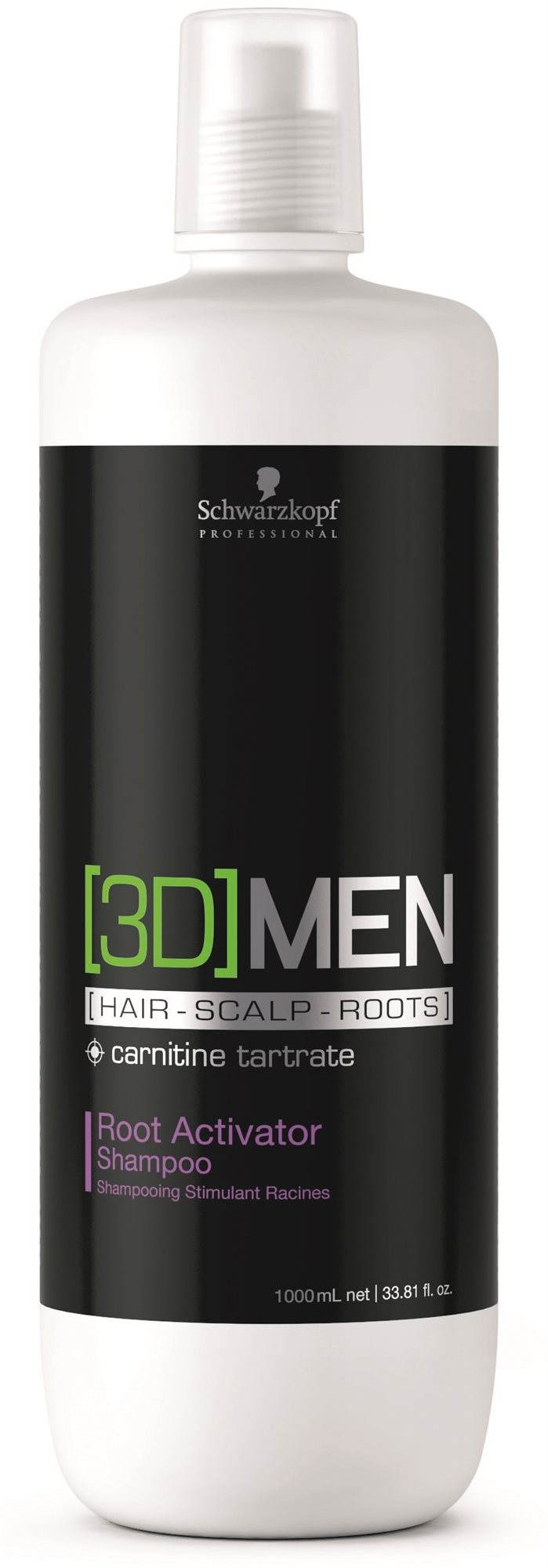 Férfi sampon Schwarzkopf Professional [3D] hajhagyma-aktiváló sampon férfiaknak