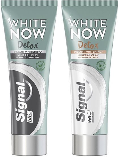 Fogkrém Signal White Now Detox 2×75 ml (kókusz