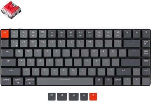 Gamer billentyűzet Keychron K3 TKL Ultra-Slim Low Profile Hot-Swappable Optical Red Switch - US