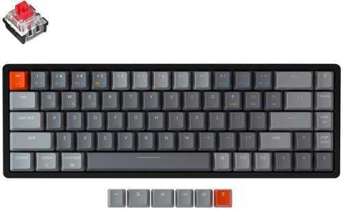 Gamer billentyűzet Keychron K6 65% Gateron Hot-Swappable Red Switch Mechanical - US