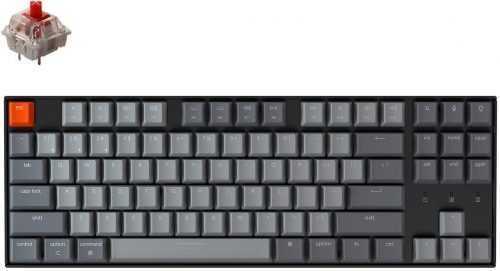 Gamer billentyűzet Keychron K8 TKL Gateron Hot-Swappable Red Switch Mechanical - US