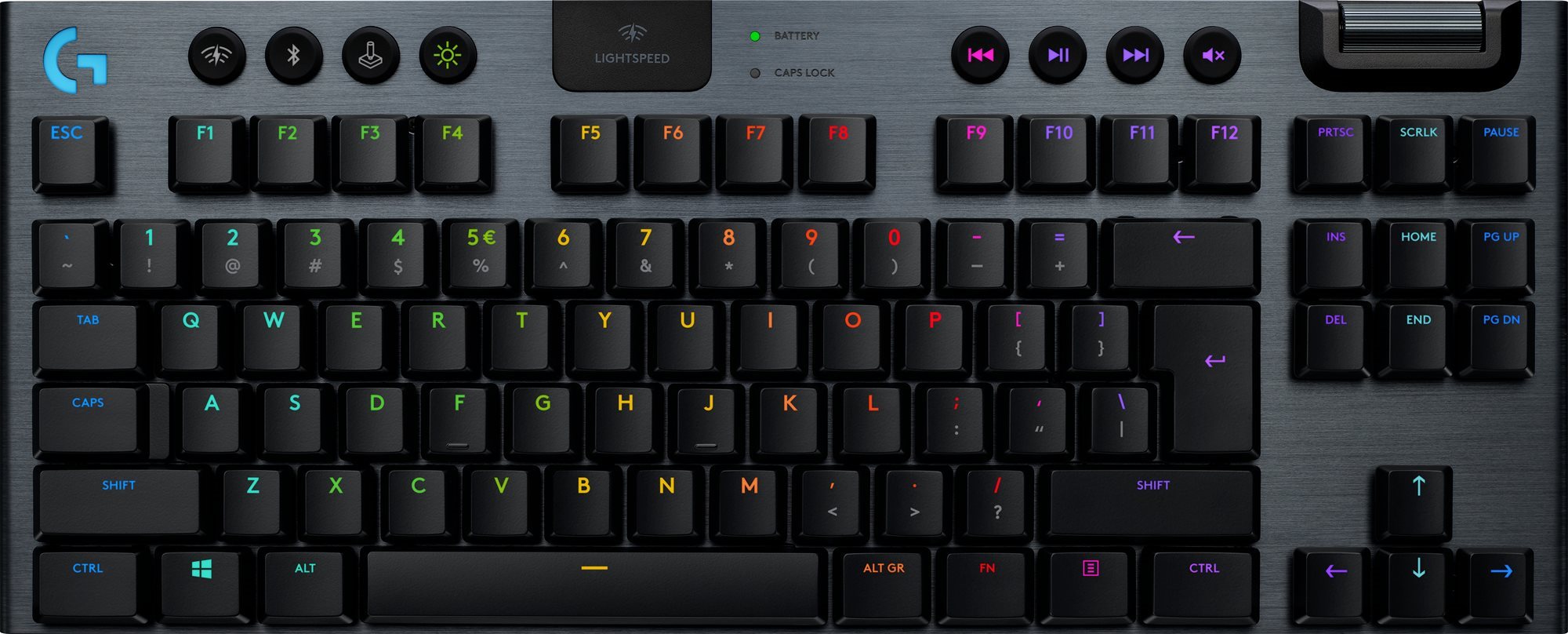 Gamer billentyűzet Logitech G915 LIGHTSPEED Tenkeyless Wireless RGB GL Clicky US INTL