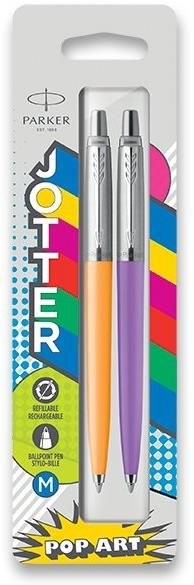 Golyóstoll PARKER Jotter Originals Pop Art Marigold/Purple - 2 db-os csomag