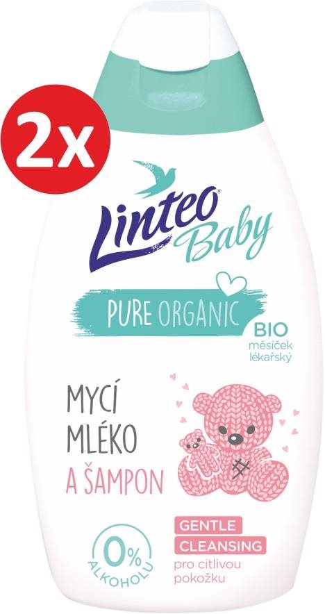 Gyerek szappan LINTEO BABY Baba mosó és sampon 2× 425 ml