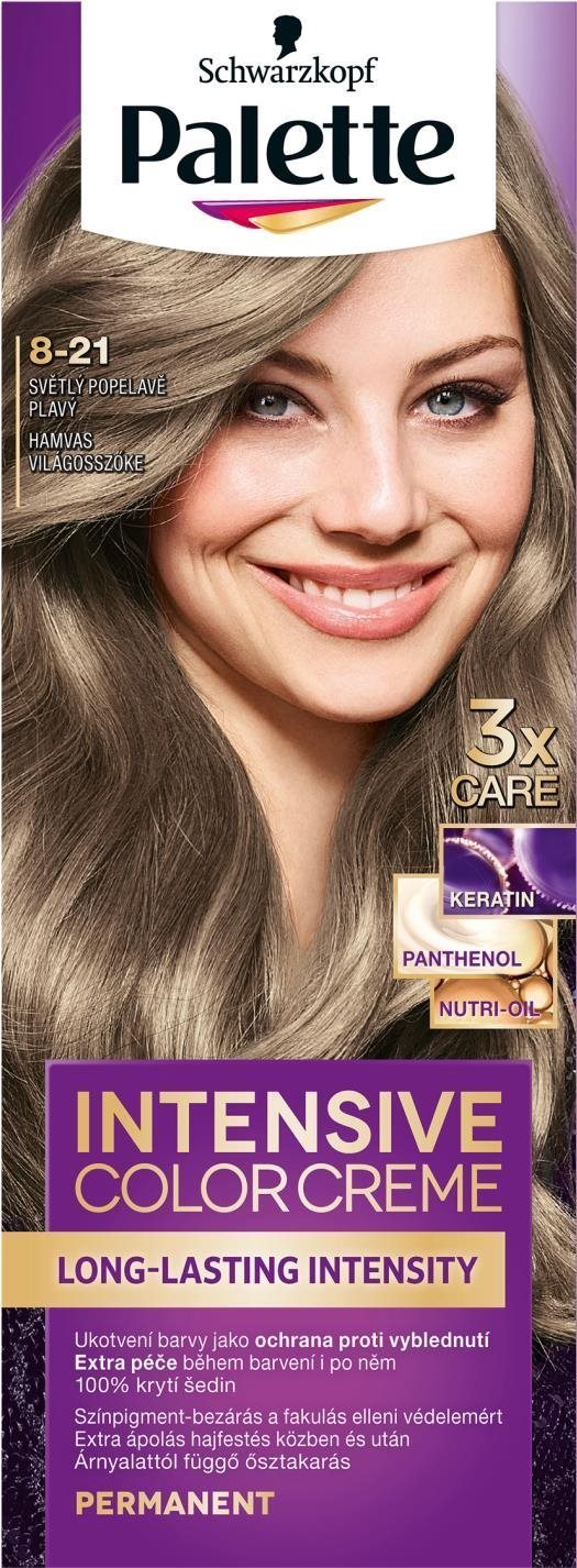 Hajfesték SCHWARZKOPF PALETTE Intensive Color Creme 8-21 Hamvas világosszőke 50 ml