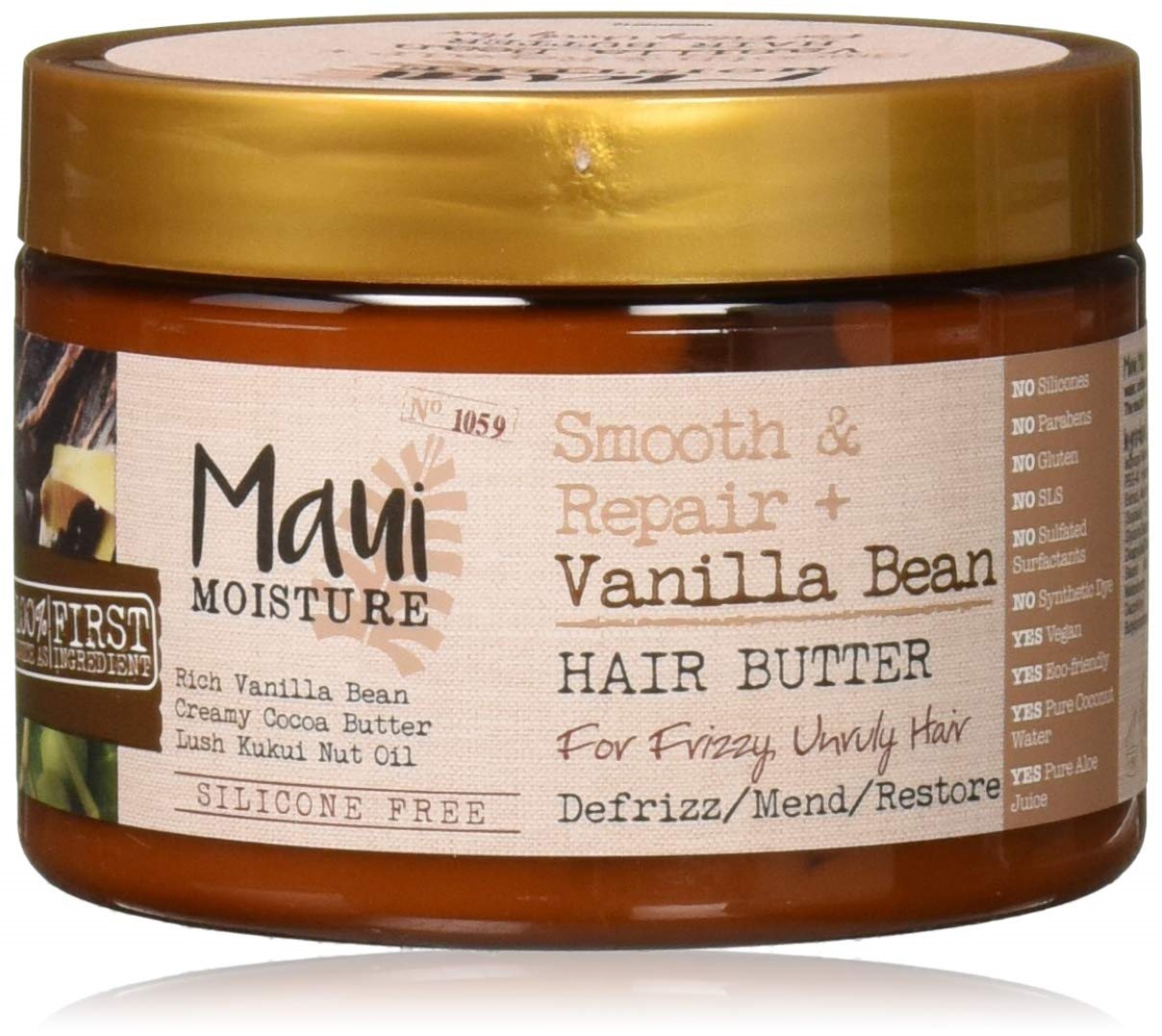 Hajpakolás MAUI MOISTURE Vanilla Bean Frizzy and Unruly Hair Mask 340 g