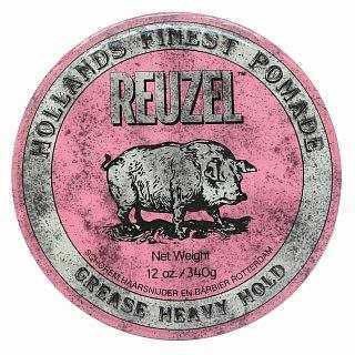 Hajzselé REUZEL Holland's Finest Pomade Pink Grease Heavy Hold hajpakolás erős tartásért 340 g