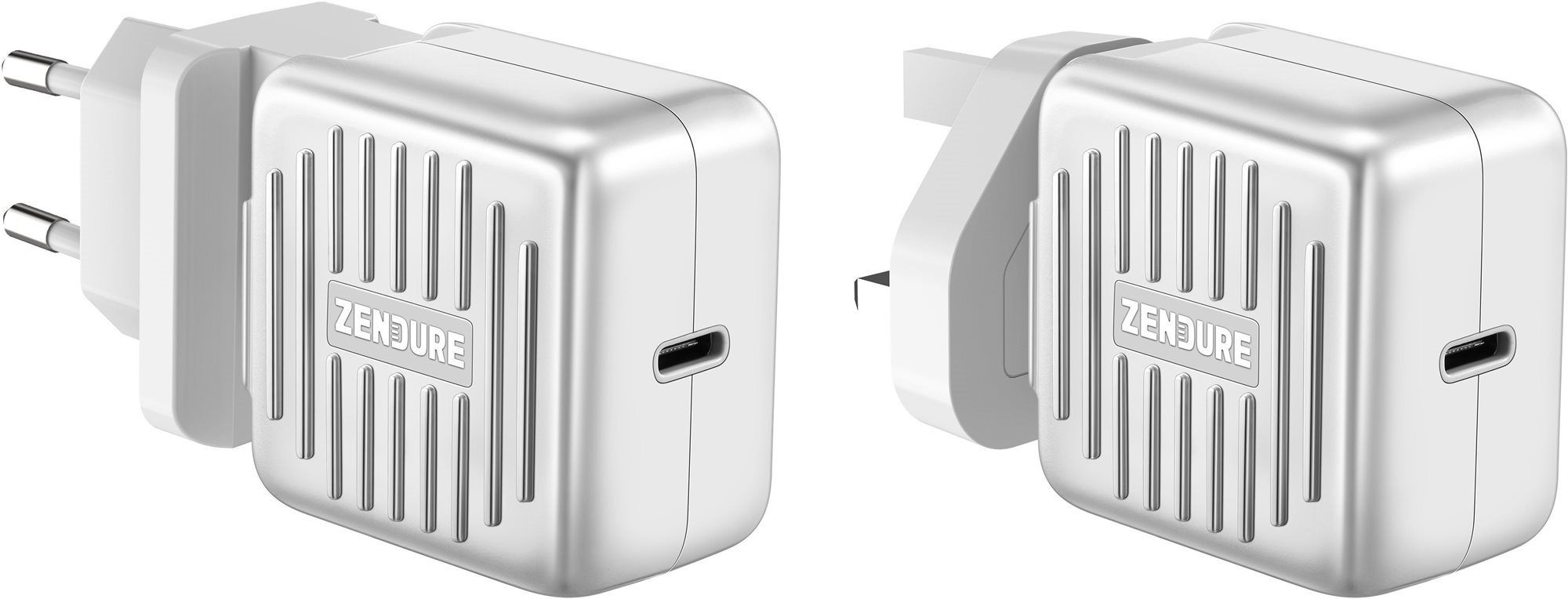 Hálózati adapter Zendure SuperPort 30W Wall Charger EU / UK / US Plug Silver