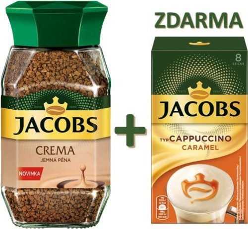 Kávé Jacobs Kronung Crema 200g + Jacobs Instant Cappuccino Caramel Ingyen