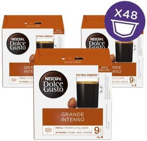 Kávékapszula NESCAFÉ® Dolce Gusto® Grande Intenso - kávékapszulák - kartondoboz 3x16 db