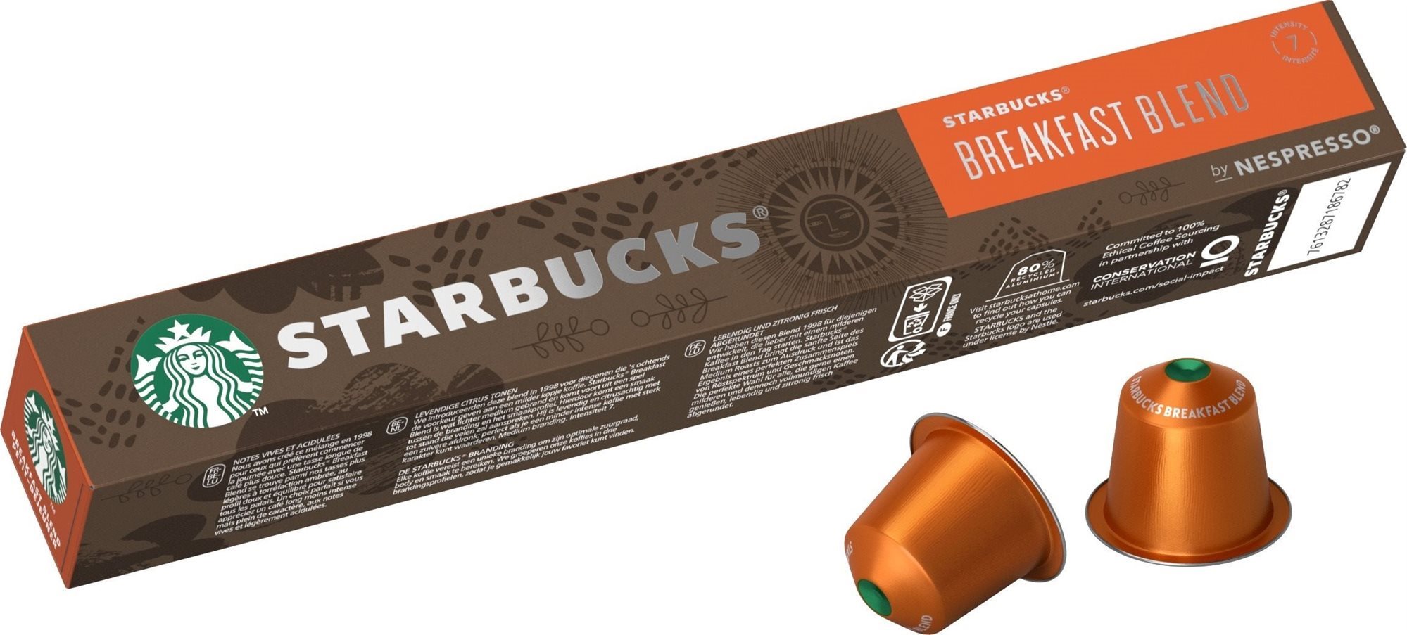 Kávékapszula STARBUCKS® Breakfast Blend by NESPRESSO® Medium Roast kávékapszula