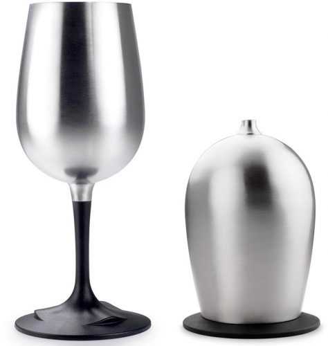 Kemping edény GSI Outdoors Glacier Stainless Nesting Wine Glass