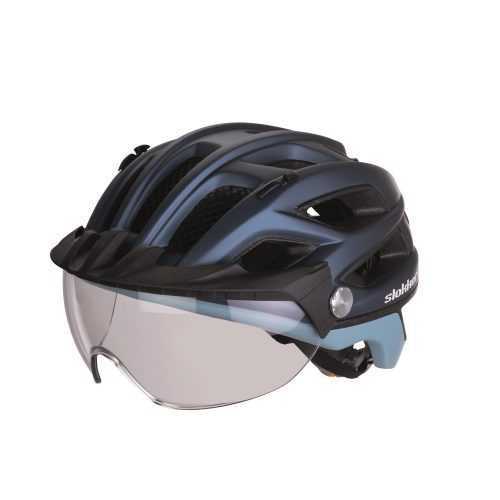 Kerékpáros sisak Slokker Visor Penegal Blue 61+ cm