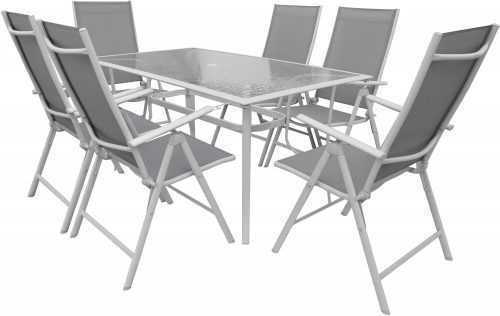 Kerti asztal La Proromance Garden Table G47 + 6db Garden Folding Chair T17 Moka