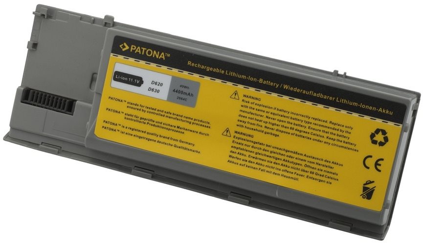 Laptop-akkumulátor PATONA Dell D620 laptophoz 4400mAh Li-Ion 11.1V