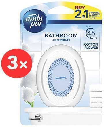 Légfrissítő AMBI PUR Bathroom Cotton Flower 3× 75 ml