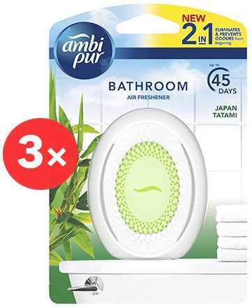 Légfrissítő AMBI PUR Bathroom Japan Tatami 3× 75 ml