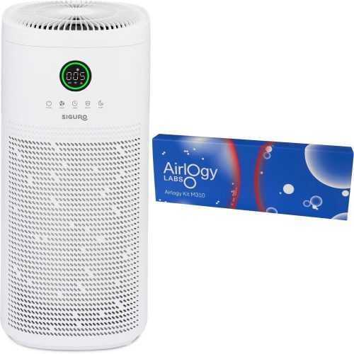 Légtisztító Siguro AP-K50 Air Master WHITE + Airlogy Kit M310 törlőkendő