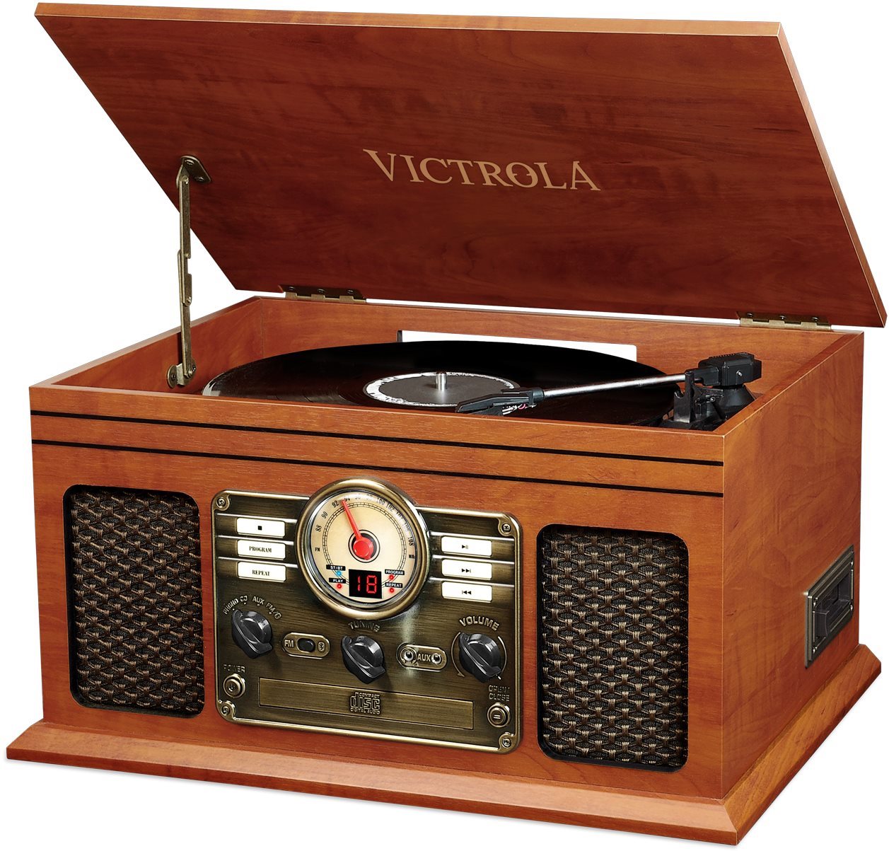 Lemezjátszó Victrola VTA-200B barna