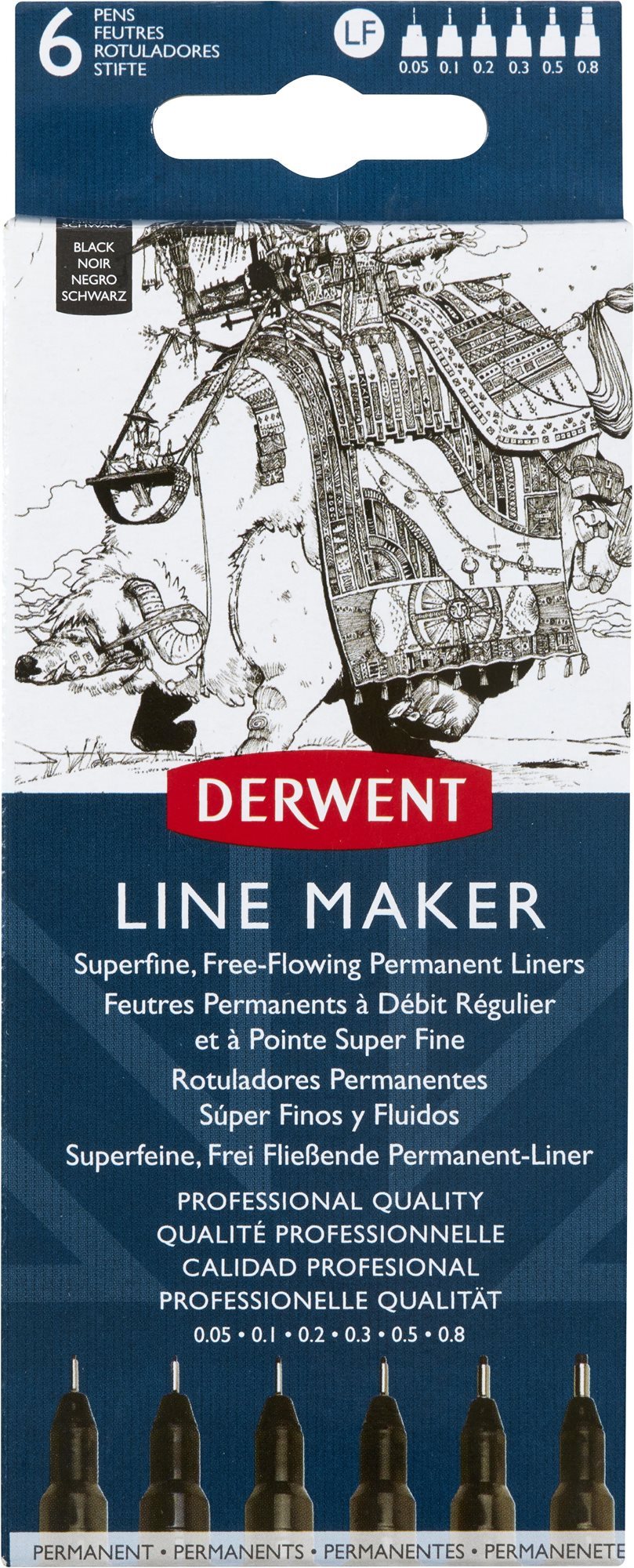 Liner DERWENT Line Maker Black 0