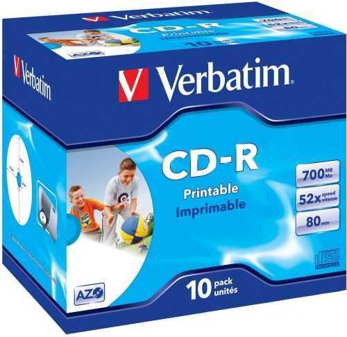 Média Verbatim CD-R Imprimable AZO 52x