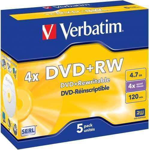 Média Verbatim DVD+RW 4x