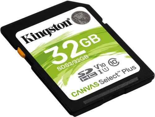 Memóriakártya Kingston Canvas Select Plus SDHC 32GB Class 10 UHS-I