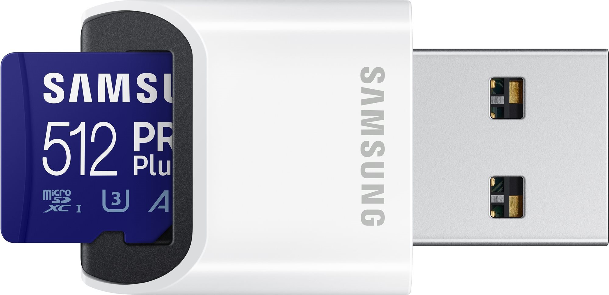 Memóriakártya Samsung MicroSDXC 512GB PRO Plus + USB-adapter