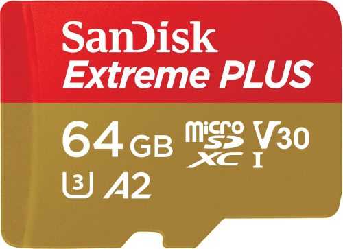 Memóriakártya SanDisk microSDXC 64 GB Extreme PLUS + Rescue PRO Deluxe + SD adapter