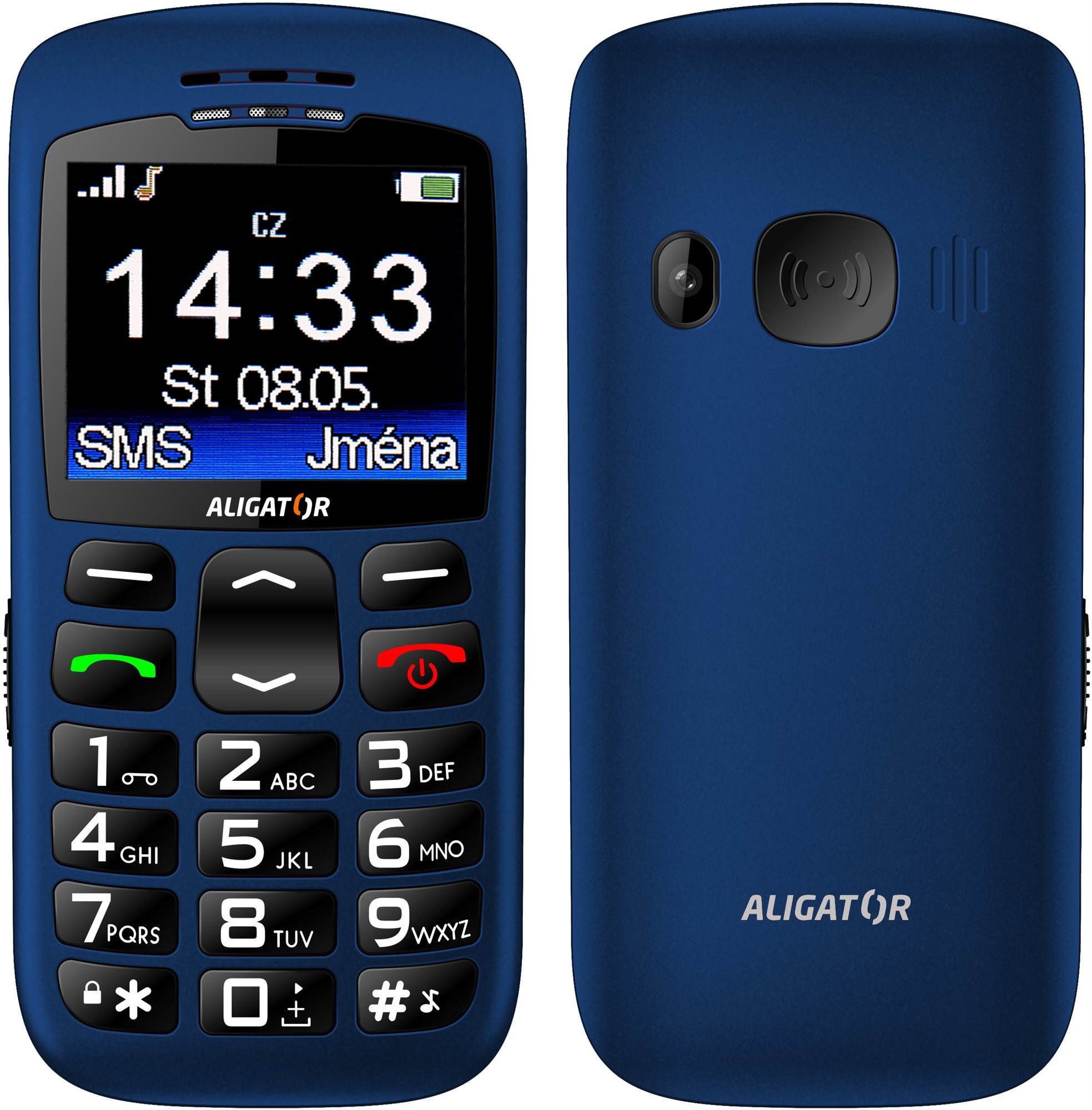 Mobiltelefon Aligator A670 Senior Blue