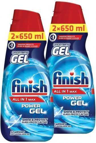 Mosogatógép gél FINISH Gel All-in-1 Shine & Protect 2 x 650 ml