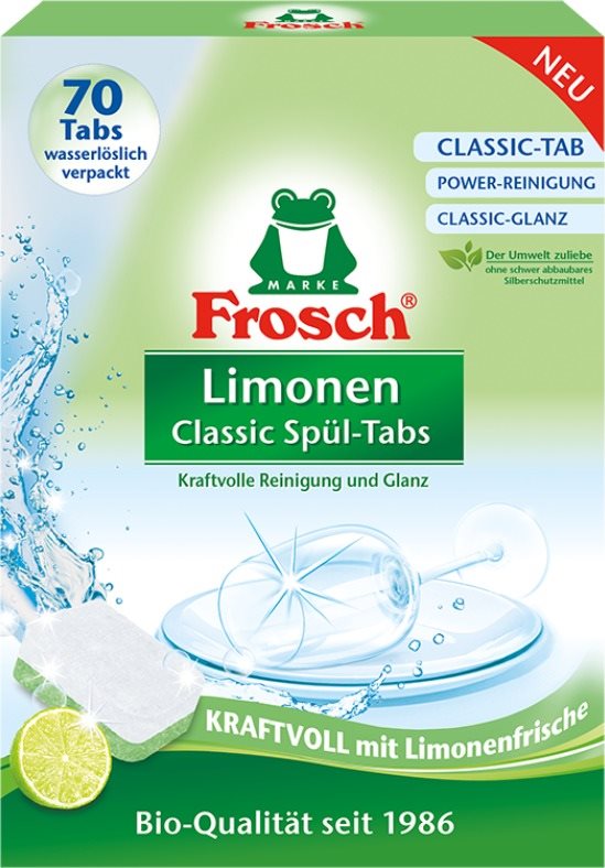 Mosogatógép tabletta FROSCH Öko Lime 70 db