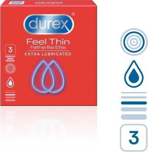 Óvszer DUREX Feel Thin Extra Lubricated 3 db