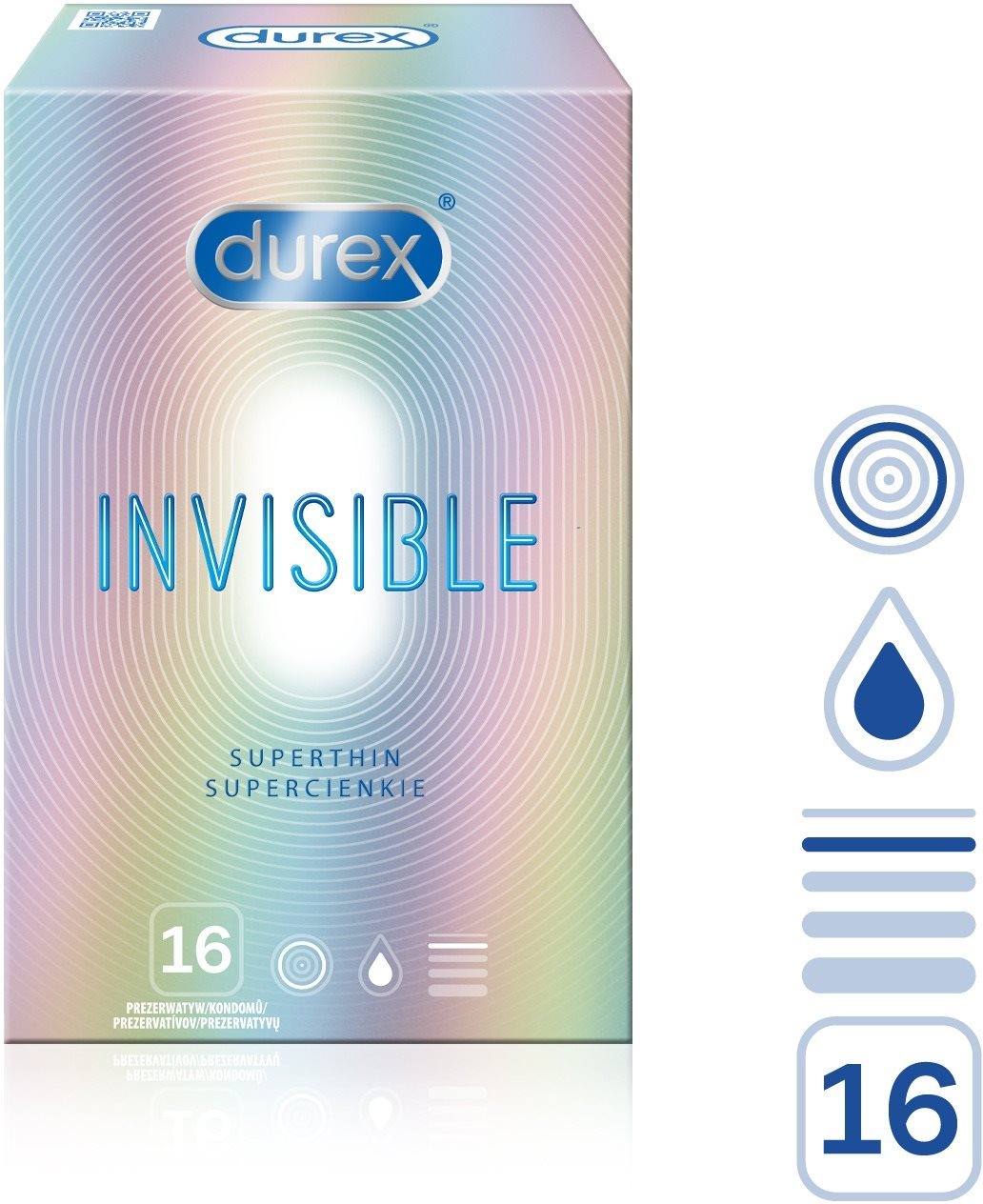 Óvszer DUREX Invisible  16 db