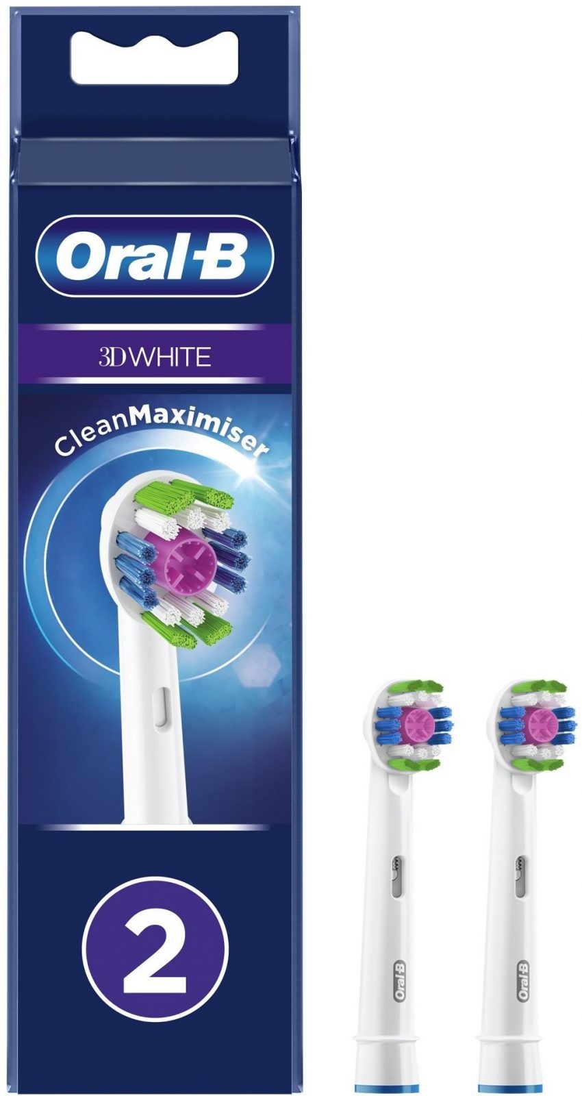 Pótfej Oral-B 3D White Fogkefefej CleanMaximiser technológiával