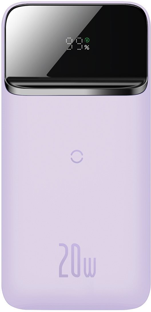 Powerbank Baseus Magnetic Wireless Quick Charging Power Bank 10000 mAh 20 W Purple