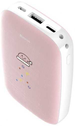 Powerbank Baseus Mini Q Hand Warmer Power Bank 10000mAh Pink